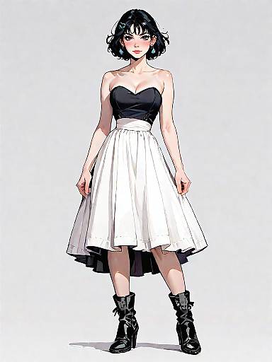 Romantic Boho Girl in Stunning Dress