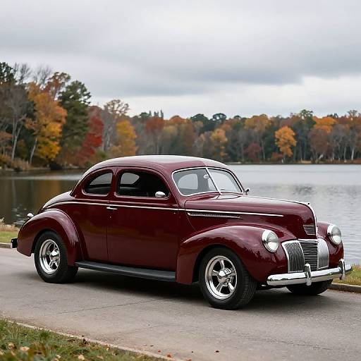 1940 Maroon Custom Coupe by Lake