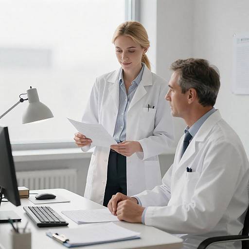 Doctors in Bright Medical Office