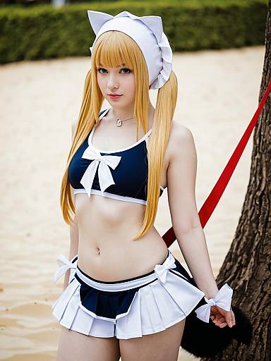 Lifestyle costume photo of Abigail williams (swimsuit foreigner) (third ascension) (fate). Cosplay clothes
