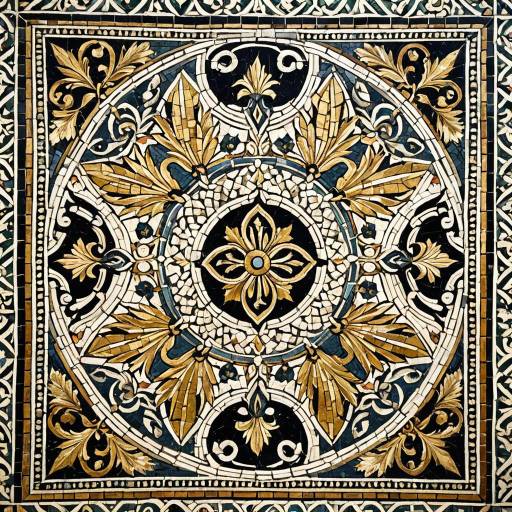 Byzantine Style Ornate Wall Mosaic