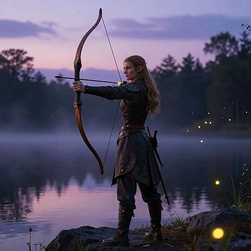 Twilight Elf Archer by Misty Lake
