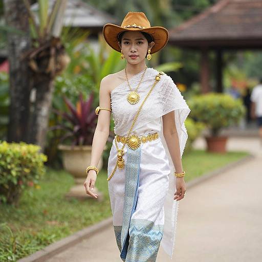 Photorealistic Thai Tradition Garden Walk
