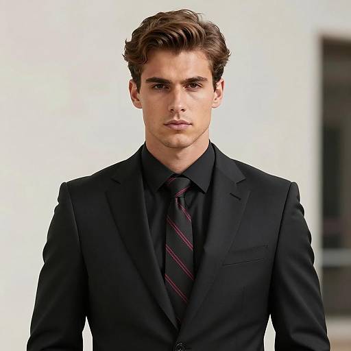 Elegant Portrait of a Young Man in Suit