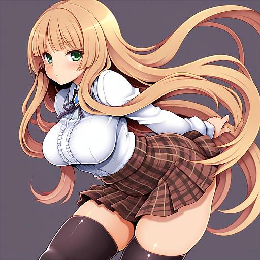 Illustration of Anne (shingeki no bahamut), shingeki no bahamut in the style of Uni mate