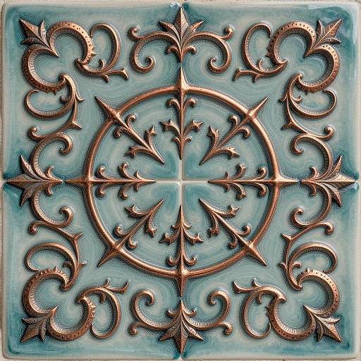 Intricate Gothic Scrollwork Pattern Design