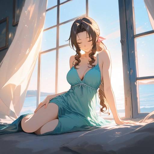 Cozy Indoor Portrait of Aerith Gainsborough