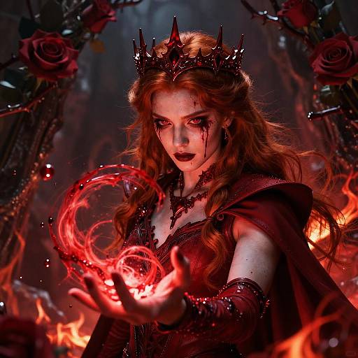 Epic Blood Mage in Photorealistic Detail