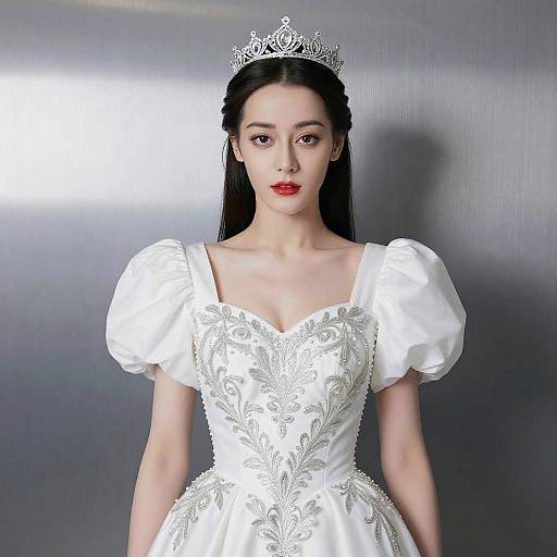 Elegant Portrait of a Slender Woman