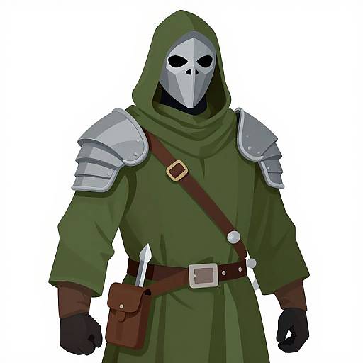 Plague Doctor with Armor and Dagger