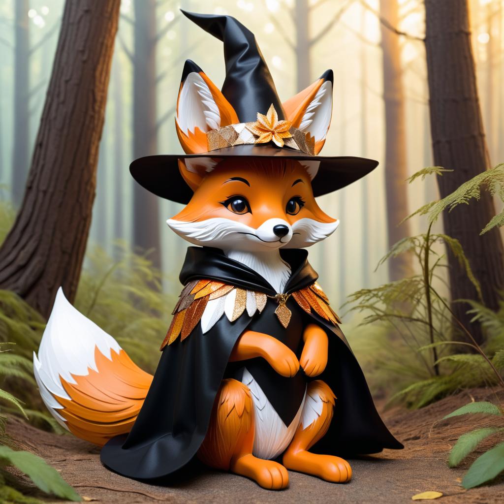 Whimsical Fox in Enchanted Forest