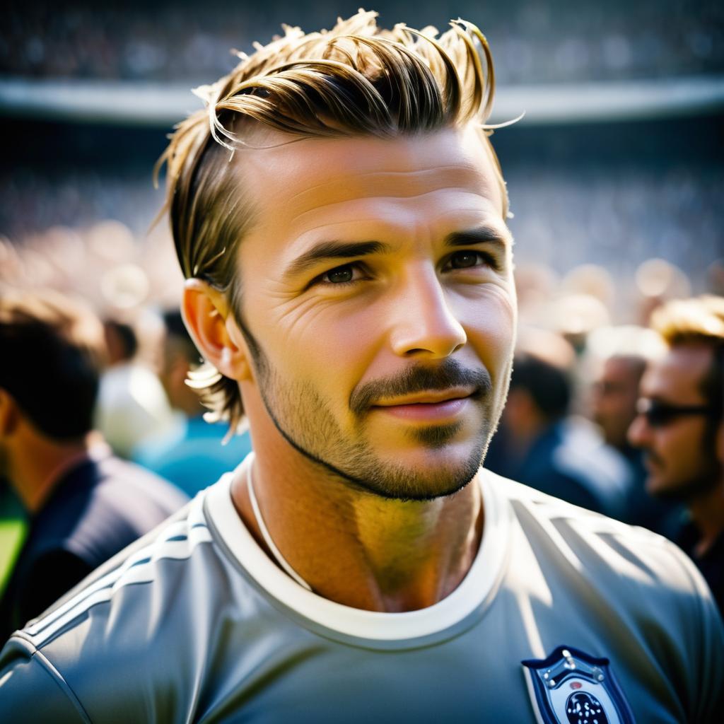 Natural Portrait of David Beckham in Coliseum