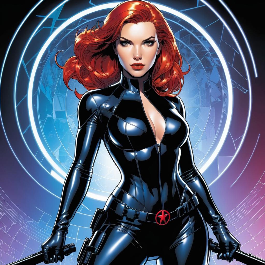 Scarlett Johansson as Black Widow Art