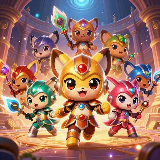 Chibi Cutewarriors in Magical Arena