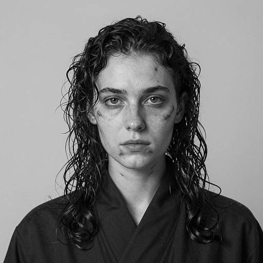 Striking Portrait of a Scarred Beauty