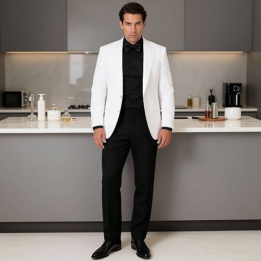 Stylish Man in Modern Dinner Attire