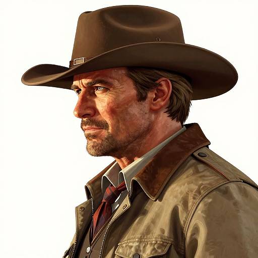 Clint Eastwood Cowboy Portrait Fantasy