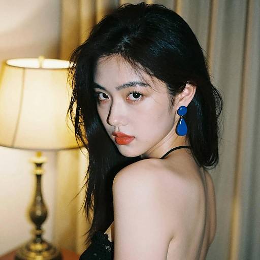 Vintage Portrait of a Mysterious Woman