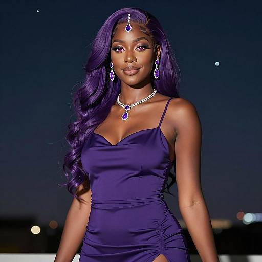 Elegant Night Portrait of a Woman