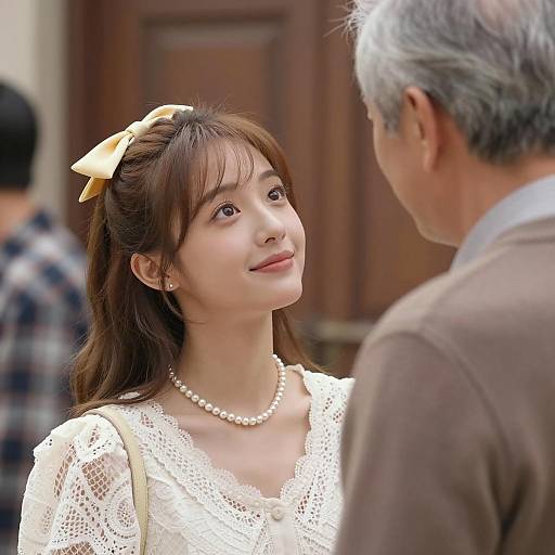 Charming Interaction in a Rustic Setting