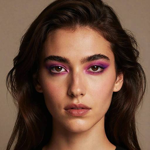 Vivid Latina Portrait with Intense Gaze