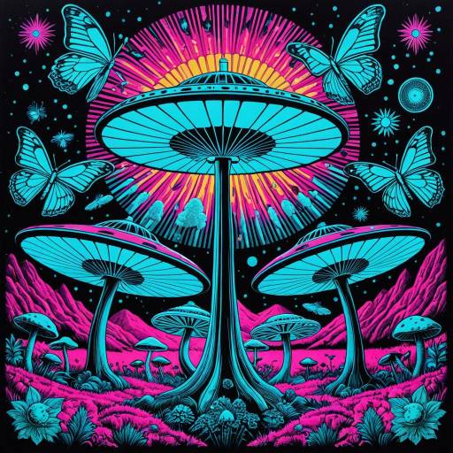 Trippy 70s Vintage Poster Art Trippy 70s Vintage Poster Art