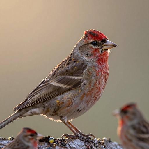 Morning Light Painted Bunting Portrait