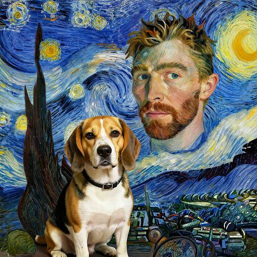 Chris Hemsworth Beagle Hybrid Portrait
