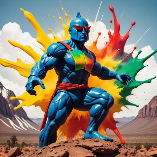 Empowered Wojak Meme in Vibrant Style