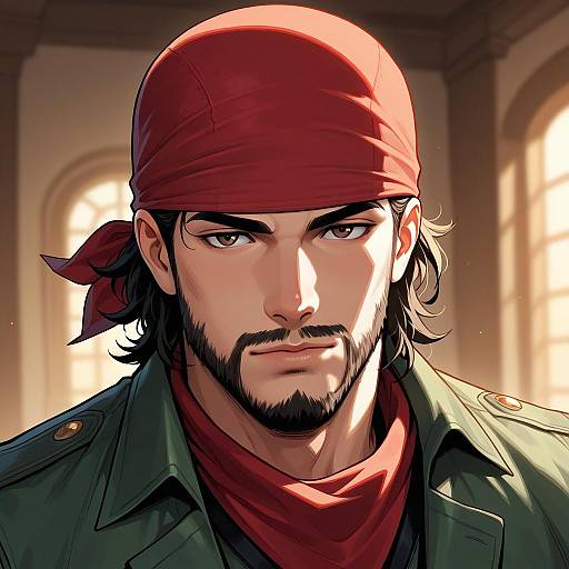 Ricardo Solo Portrait with Red Bandana