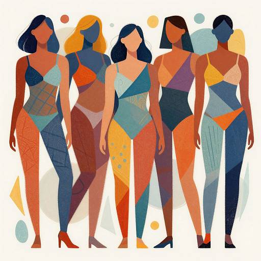 Abstract Art Celebrating Body Diversity