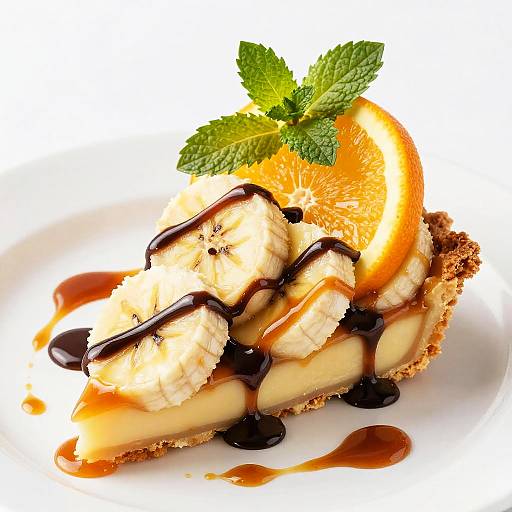 Close-Up Banana Cream Pie Delight