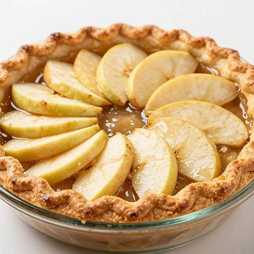 Close-Up of Freshly Baked Apple Pie