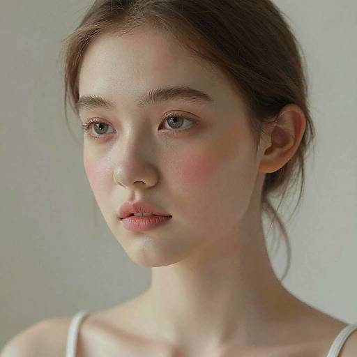 Ethereal Portrait of Young Woman