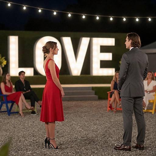 Romantic Night Outdoor Event Scene