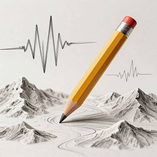 Sentient Pencil Sculpting Earth