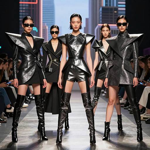 Futuristic Avant-Garde Fashion Runway