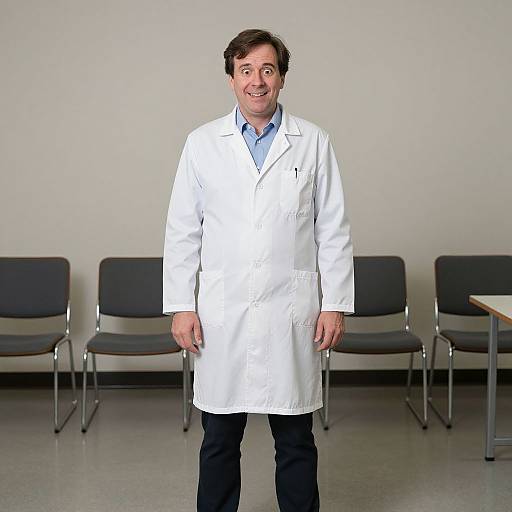 Man in Funny Scientist Costume