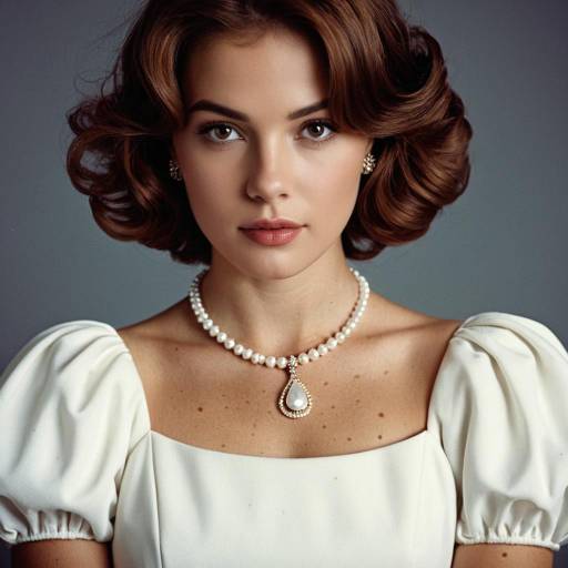 Realistic Mid-Century Fashion Portrait