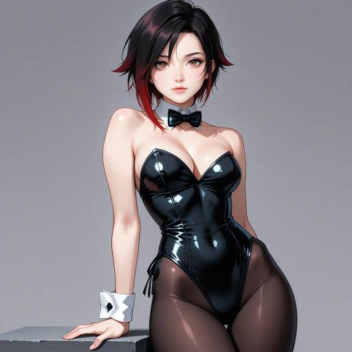 Charming Ruby Rose in Stylish Leotard