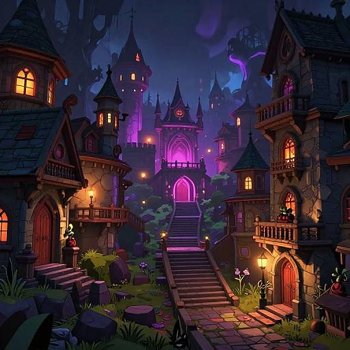 Medieval Haunted Anime Ghost Town