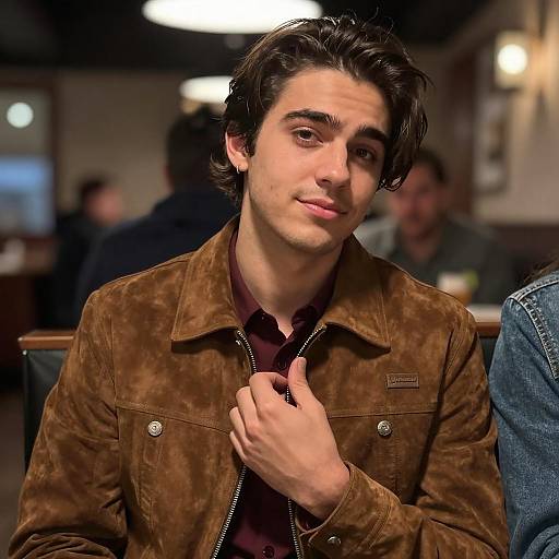 Candid Portrait of a Young Man