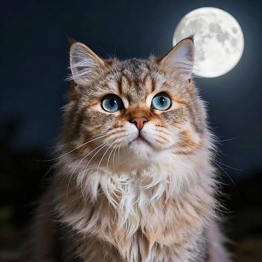 Fluffy Ittybitty Kitty Cat Portrait