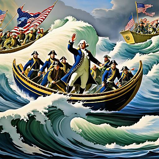 George Washington Surfing Tidal Wave