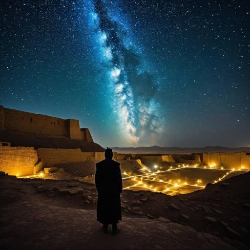 Anu: Mesopotamian Sky Father Amidst Stars