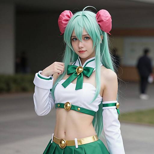 Realistic Cure Mint Cosplay Portrait