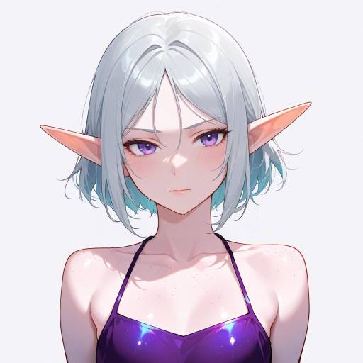Iridescent Elf Girl Portrait Iridescent Elf Girl Portrait
