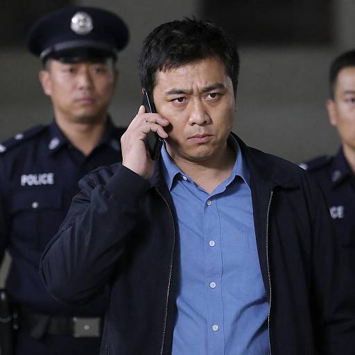 Dramatic Encounter in Dim Lighting