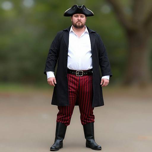 Plus Size Pirate Captain Portrait