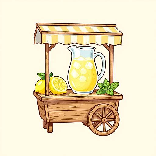 Vintage Lemonade Stand Logo Design